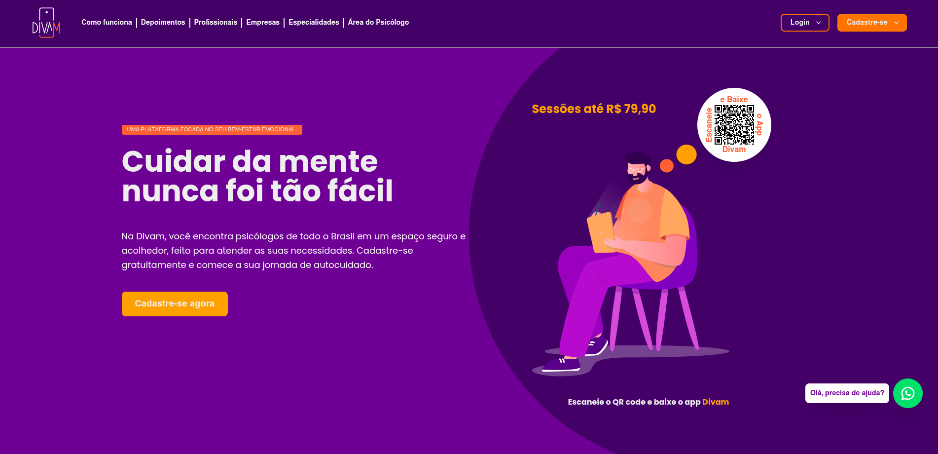 Screenshot do projeto Divam